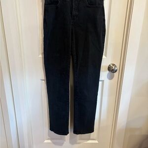 NYDJ Women's Straight Leg Black Jeans